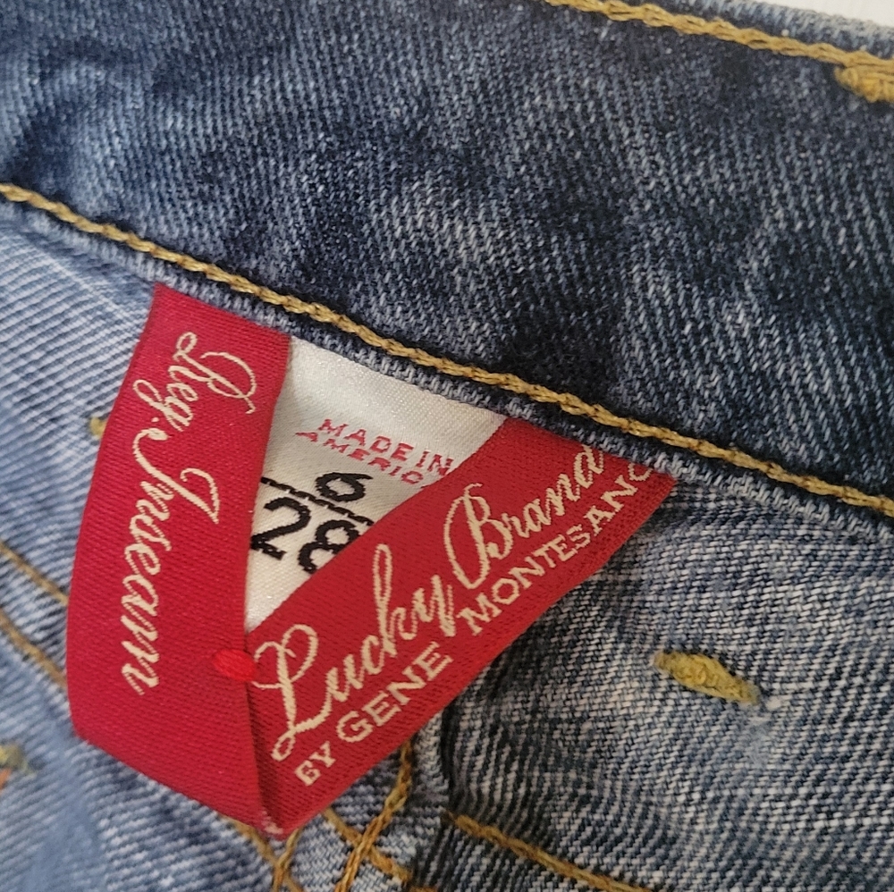 LUCKY BRAND Sundown Straight Leg Blue Jeans Size 6/28 - Picture 6 of 7